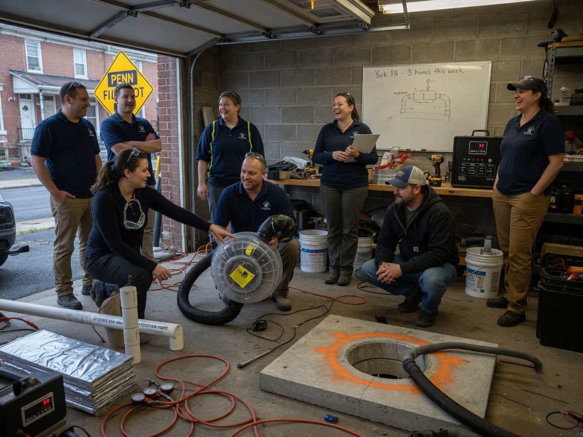The York PA Radon Mitigation team