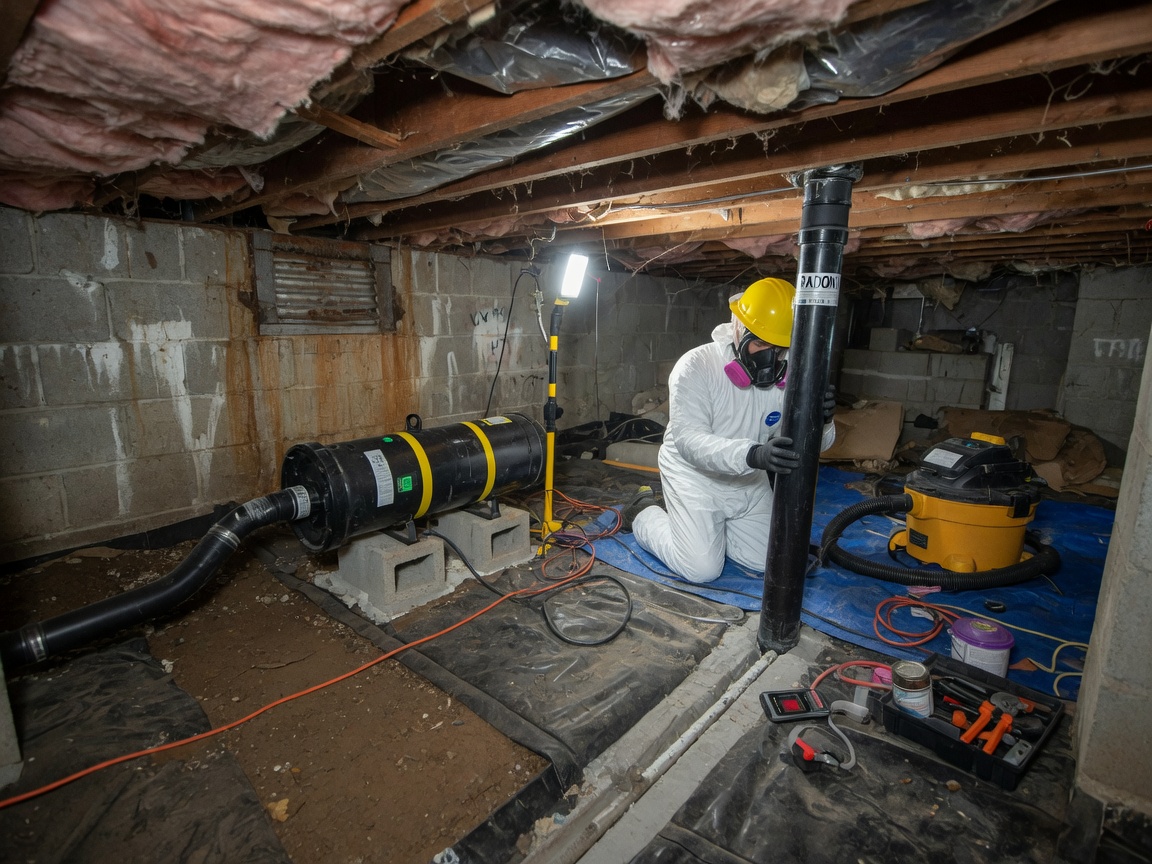 Crawl Space Radon Mitigation in York, PA