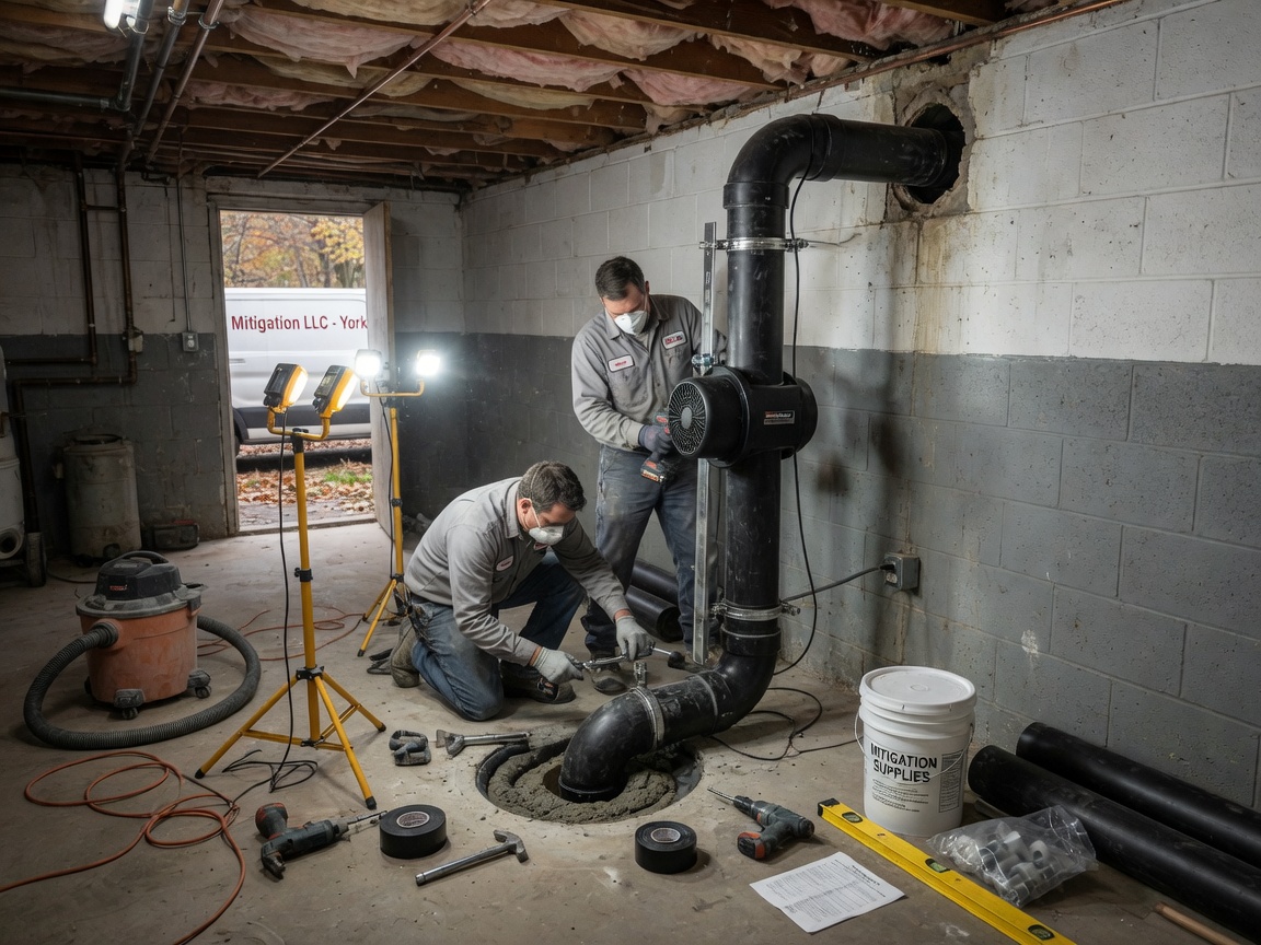 Radon Mitigation in Dover, PA 17315